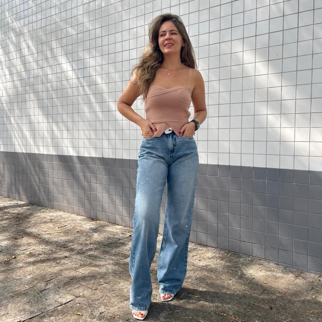 Calça Wide Leg